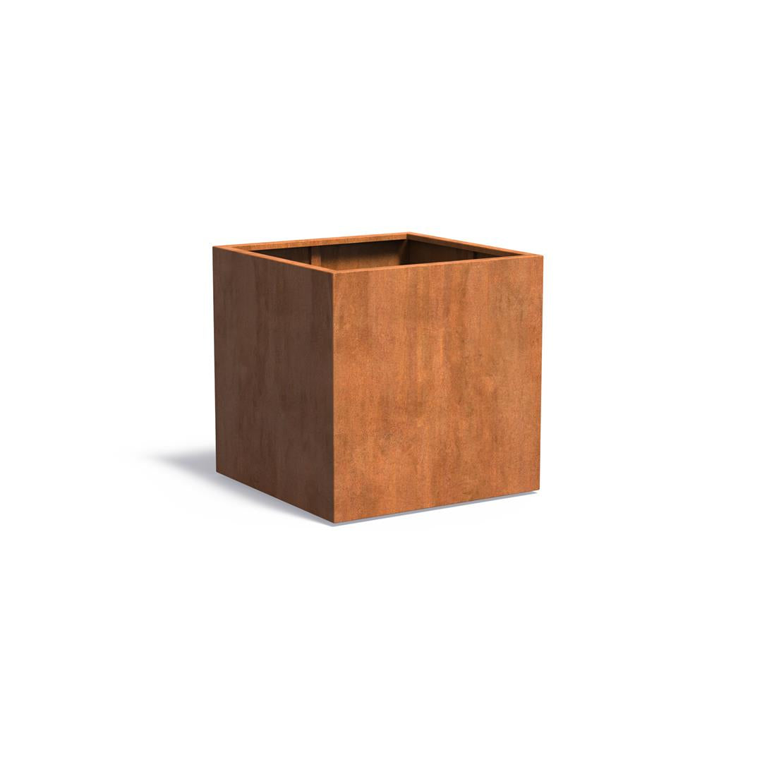 Planteringskärl i cortenstål 2 mm CA5 1000x1000x1000 mm