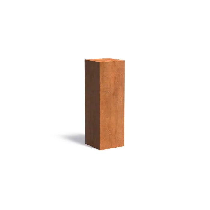Sockel i cortenstål 2 mm 400x400x1200 mm