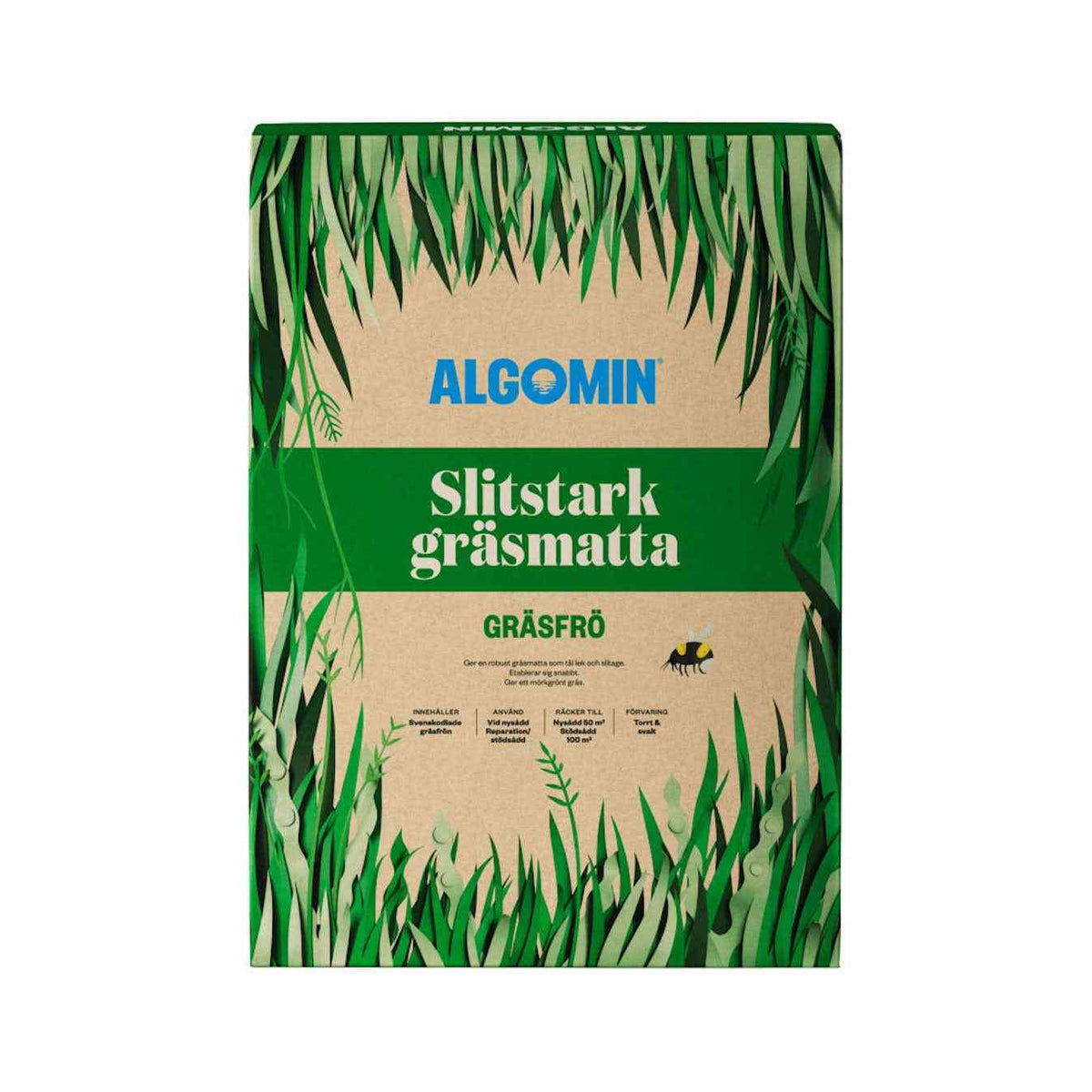Köp ALGOMIN GRÄSFRÖ SLITSTARK 5 KG ALGOMIN gräsfrö