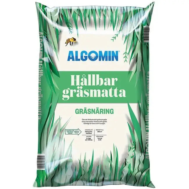 Köp ALGOMIN HÅLLBAR GRÄSMATTA 10 KG KRAV ALGOMIN Gödsel