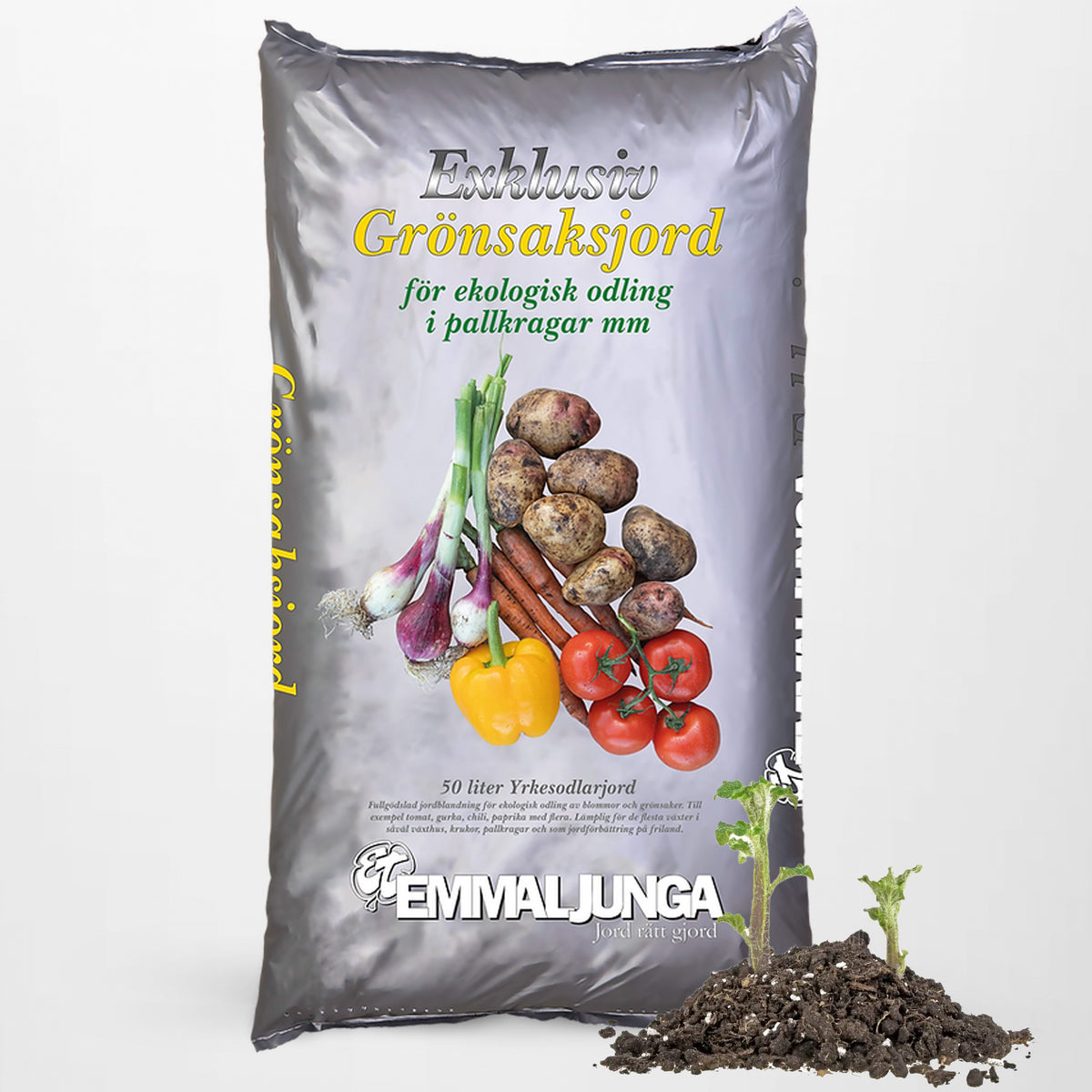 Emmaljunga Exklusiv Grönsaksjord 50L - Helpall 39st