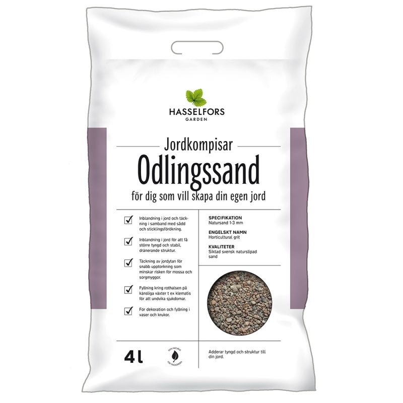 Hasselfors odlingssand 4 liter, 50st - Helpall