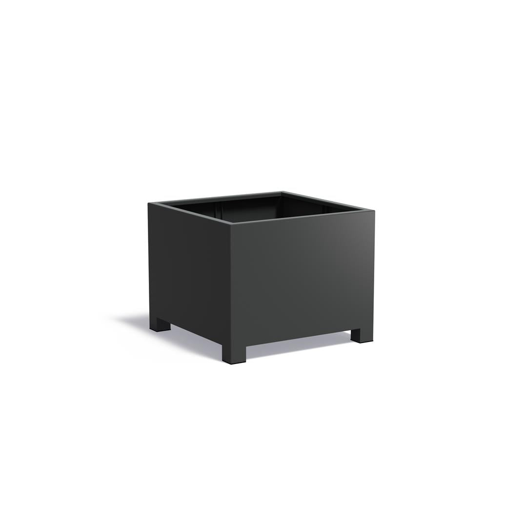 Planteringskärl med fötter aluminium 3 mm AFP5.1 1000x1000x800 mm