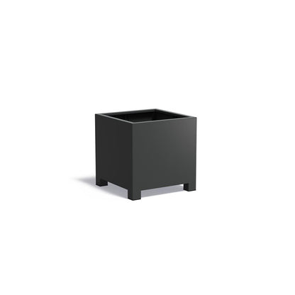 Planteringslåda med fötter aluminium 3 mm AFP6.1 800x800x800 mm