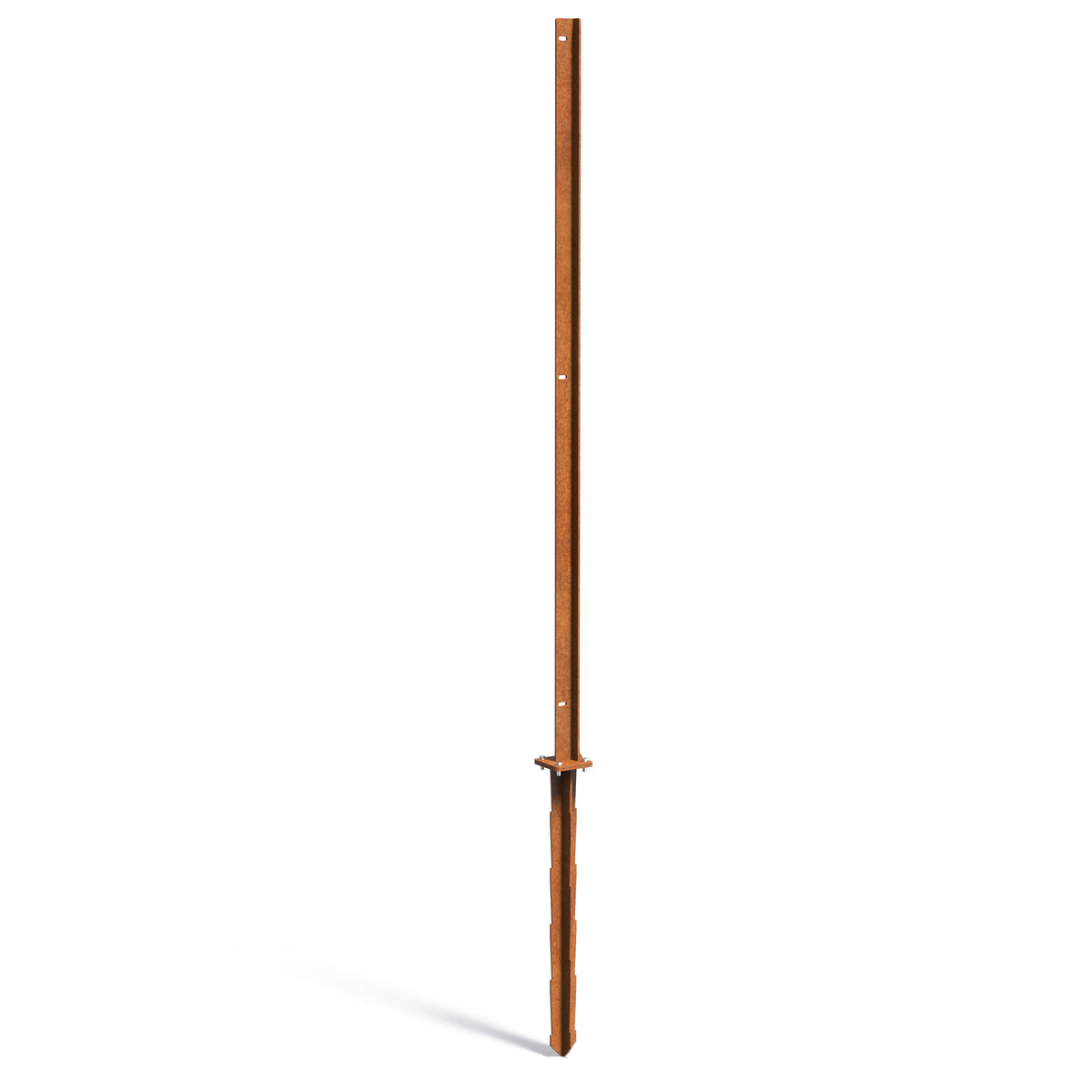 Mellanstolpe för paneler Cortenstål 6 mm CPP1 115x115x2700 mm