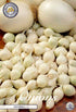 Lök-Onion Snowball 250 g – hel förpackningsbild med blomman. Från Svedberga Plantskola