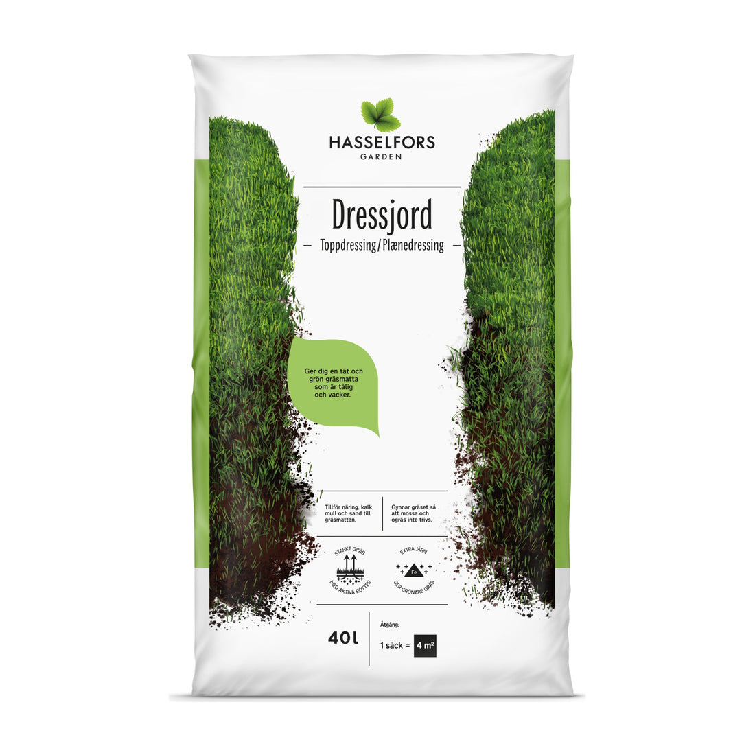 Hasselfors dressjord, 40 liter, 48st, Helpall