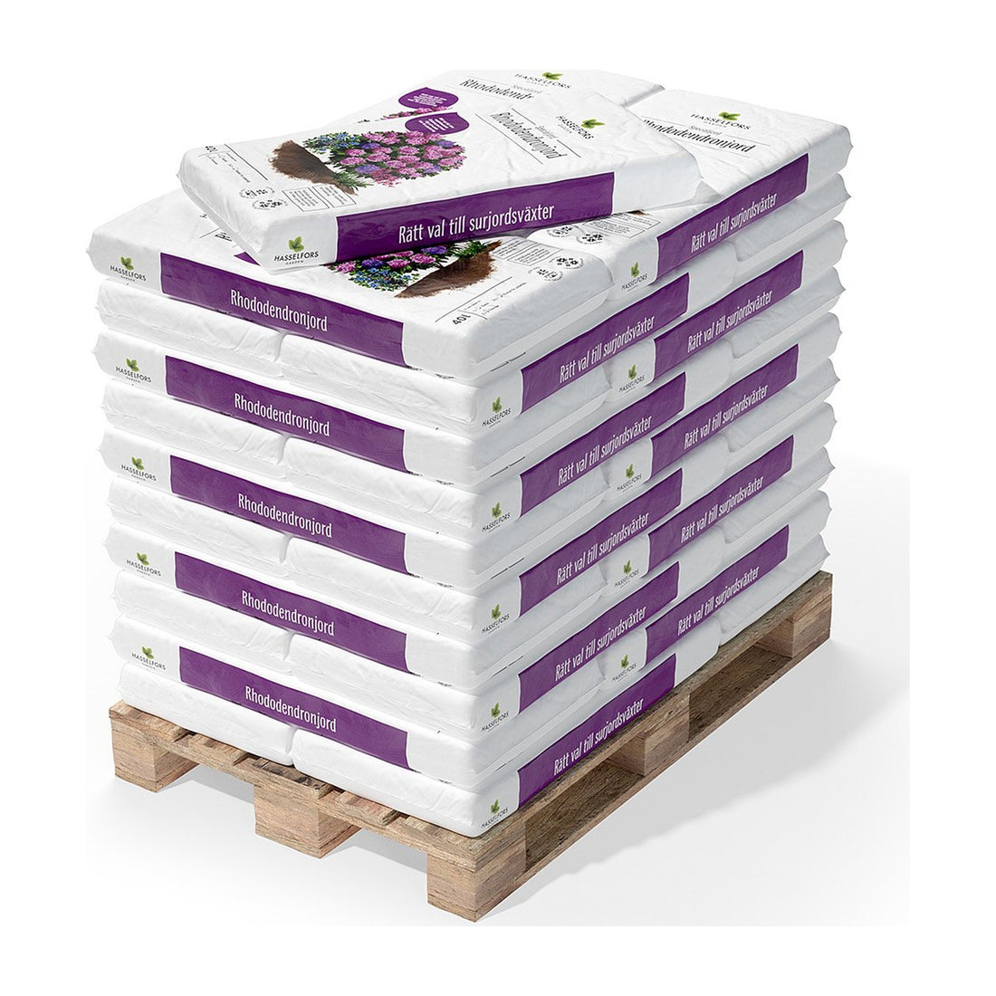 Hasselfors Rohdodendronjord, 40 liter, 51st, Helpall