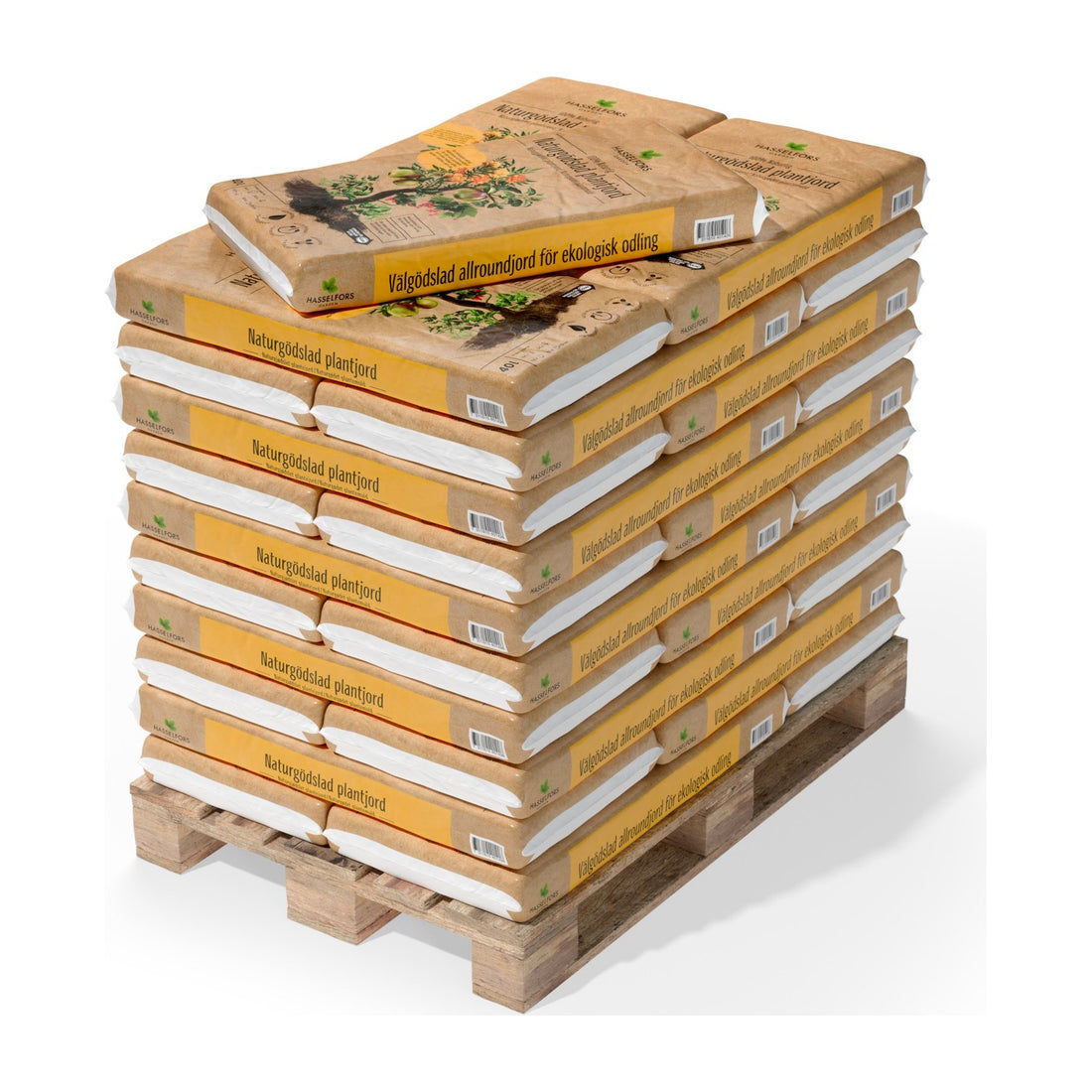 Hasselfors naturgödslad plantjord 40 liter, 51st, Helpall