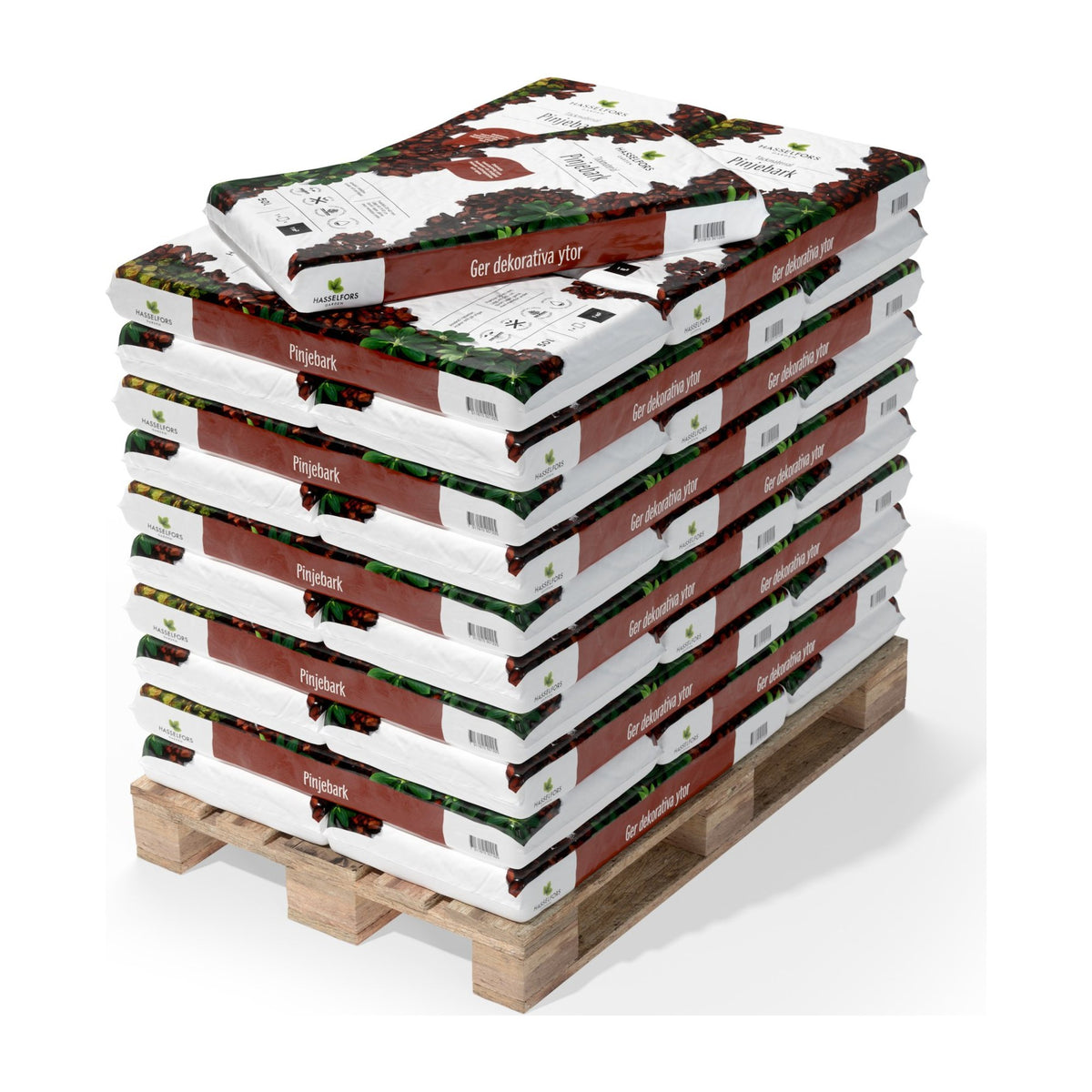 Hasselfors pinjebark, 50 liter, 45st, Helpall