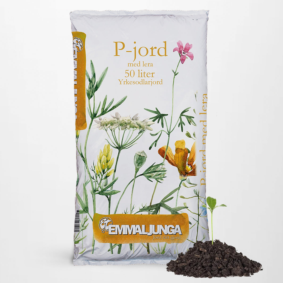 Emmaljunga P-Jord med Lera 50L - Helpall 39st