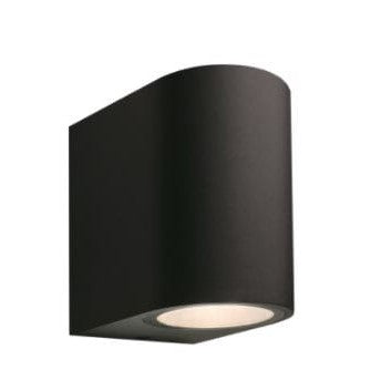 GILVUS svart aluminium vägglampa