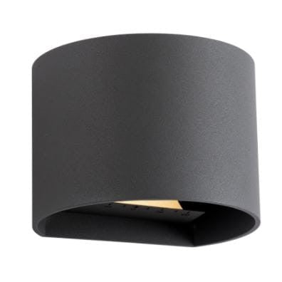 Vägglampa LED Antracit med 6 W Effekt