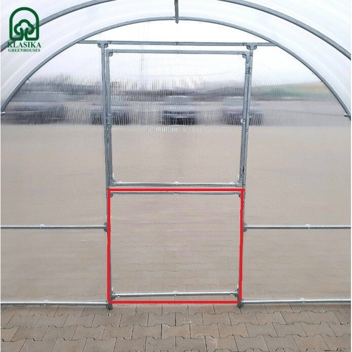 Extra dörr till växthus Klasika EASY – utan kanalplast | https://img.plastikati.lv/img/6302/xl/1760-additional-door-for-greenhouses-klasika-easy-100-x-100-cm--without-coating.webp