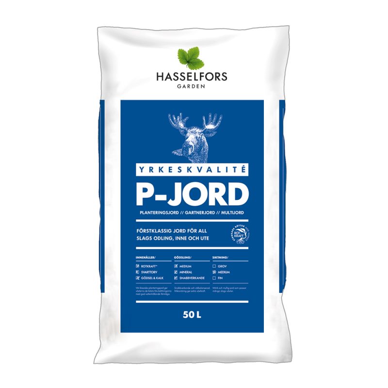 Hasselfors P-jord, 15 liter, 51st, Halvpall - Fri frakt